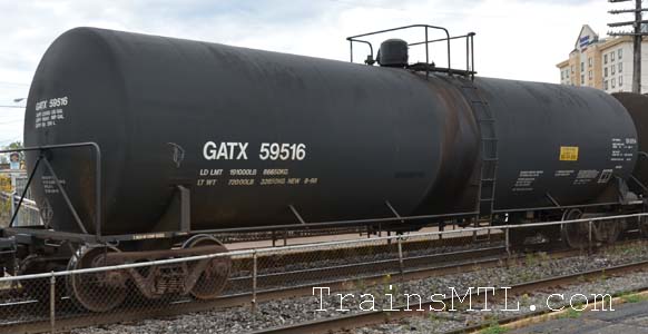 Car/wagon GATX59516 left side / coté gauche